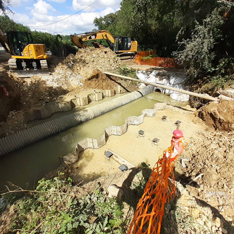 Restructuration de l'ouvrage situé route de Citon à Carignan